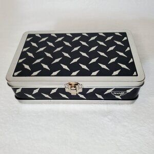 Tire Tread Pencil Box Kids Crayon Box Tin Storage Organizer School Supplies